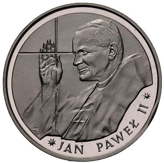 10 000 złotych - Jan Paweł II - Cienki Krzyż - 1988 rok