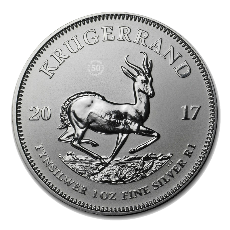 Krugerrand - 2017 - Rocznicowy - 1 Uncja Srebra