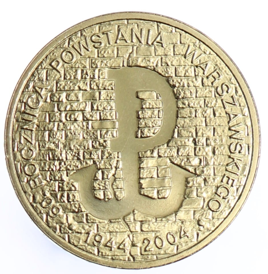 Moneta 2 zł Powstanie Warszawskie - 2004 rok