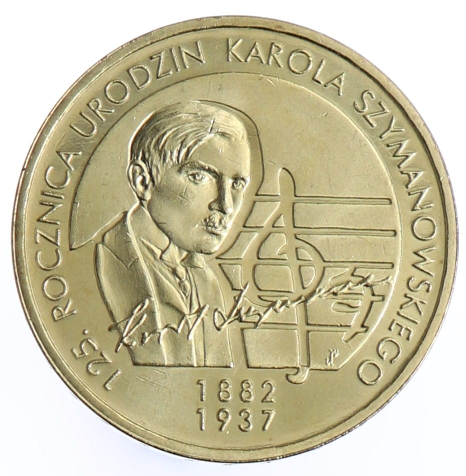 Moneta 2 zł Karol Szymanowski - 2007 rok