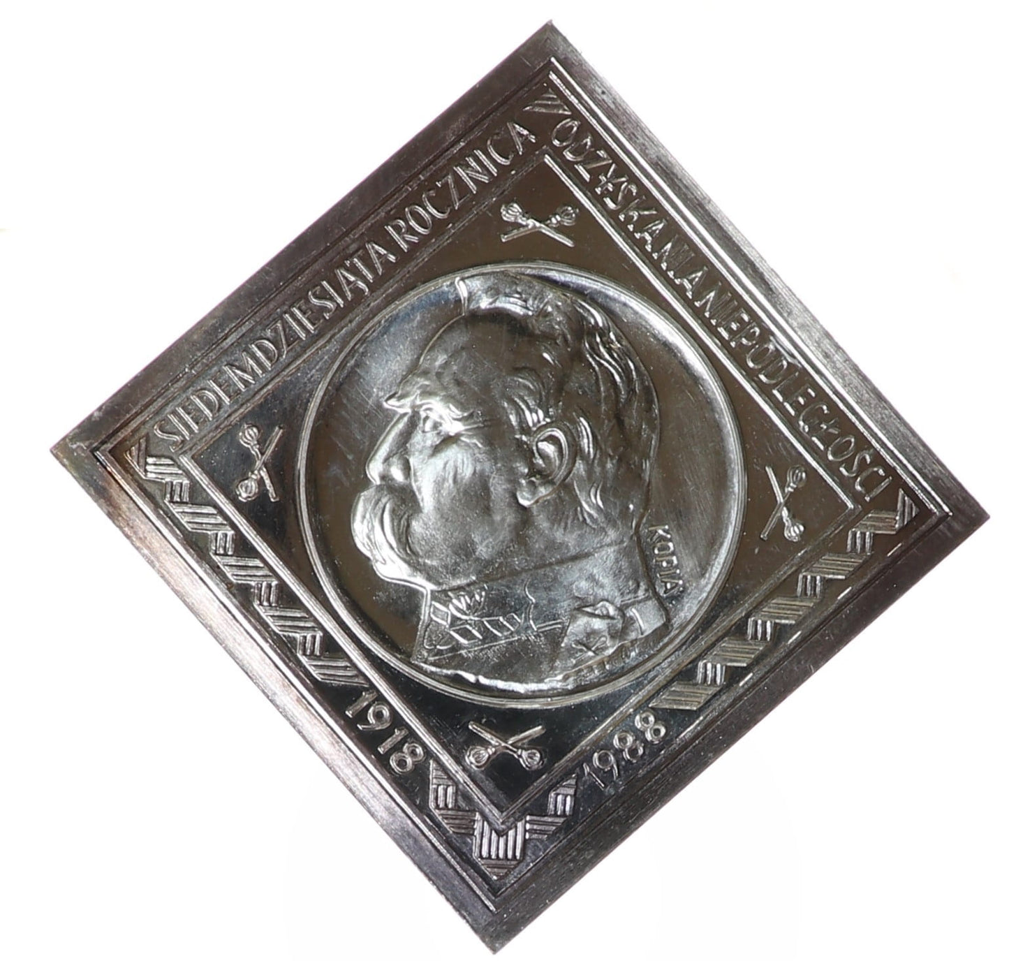 Klipa Piłsudski - Oficjalna KOPIA - Mennica Warszawska