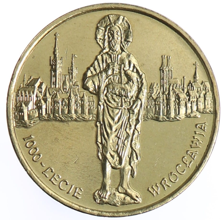Moneta 2 zł 1000-lecie Wrocławia - 2000 rok