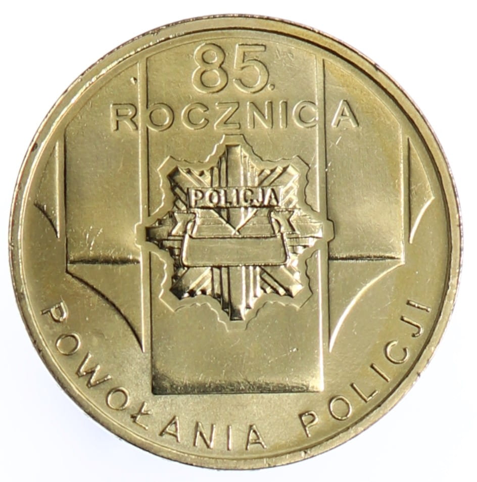 Moneta 2 zł 85-lecie Policji - 2004 rok