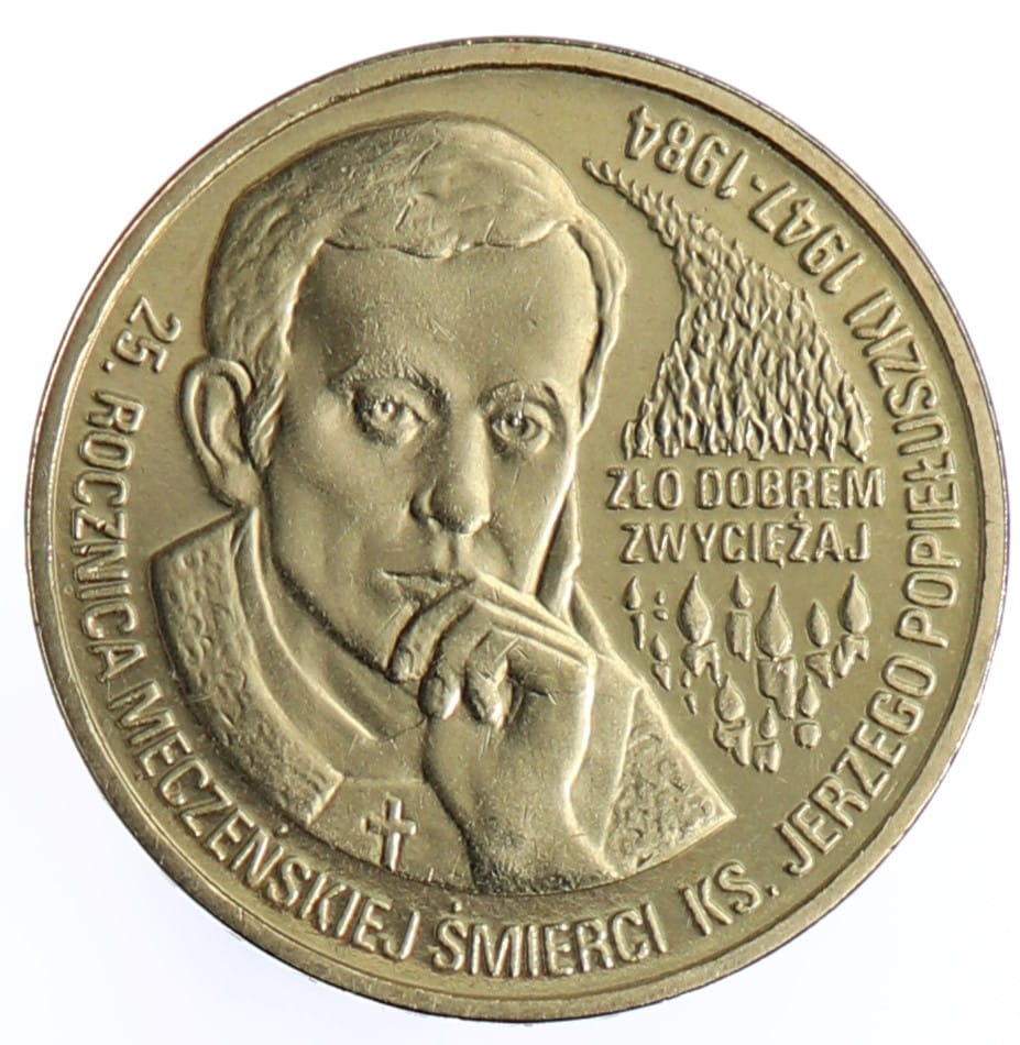 Moneta 2 zł Jerzy Popiełuszko - 2009 rok