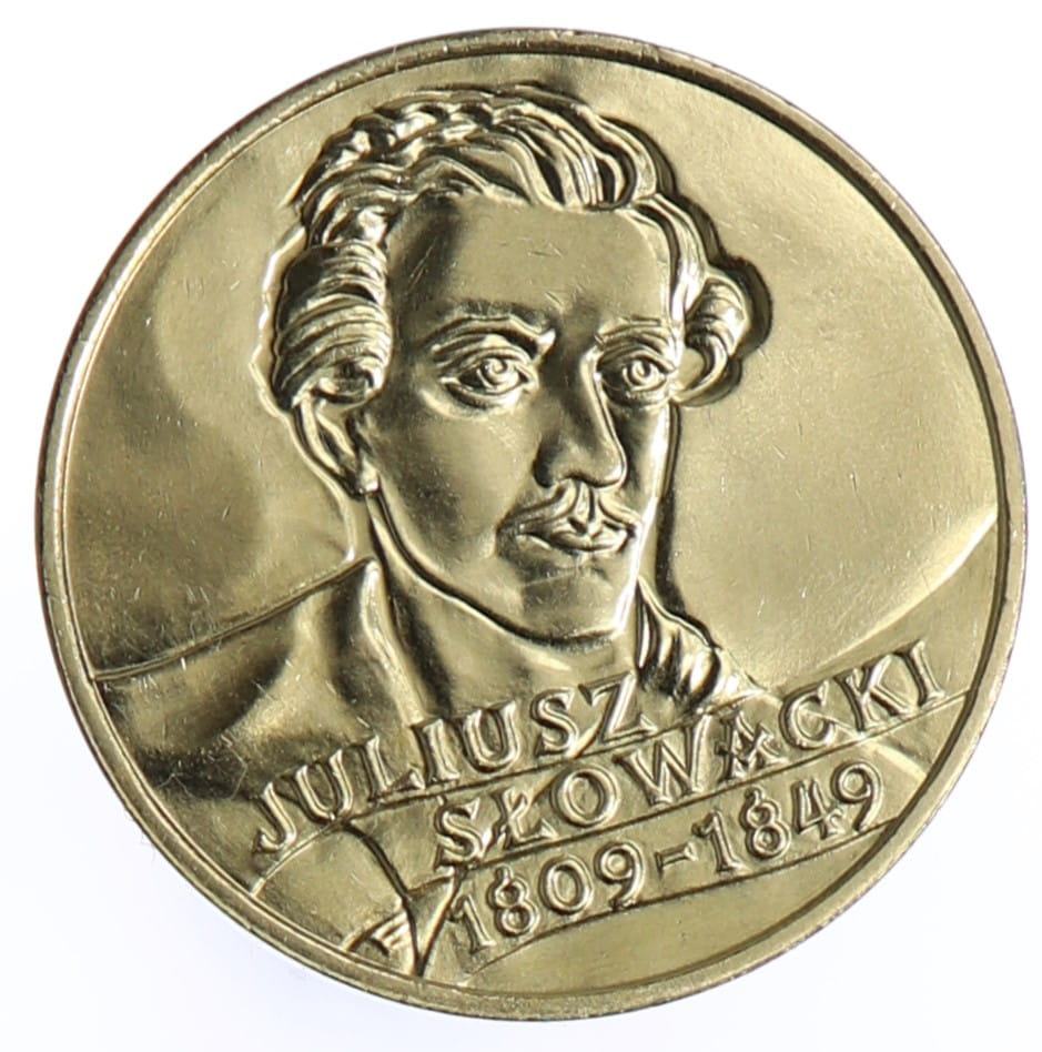 Moneta 2 zł Juliusz Słowacki - 1999 rok