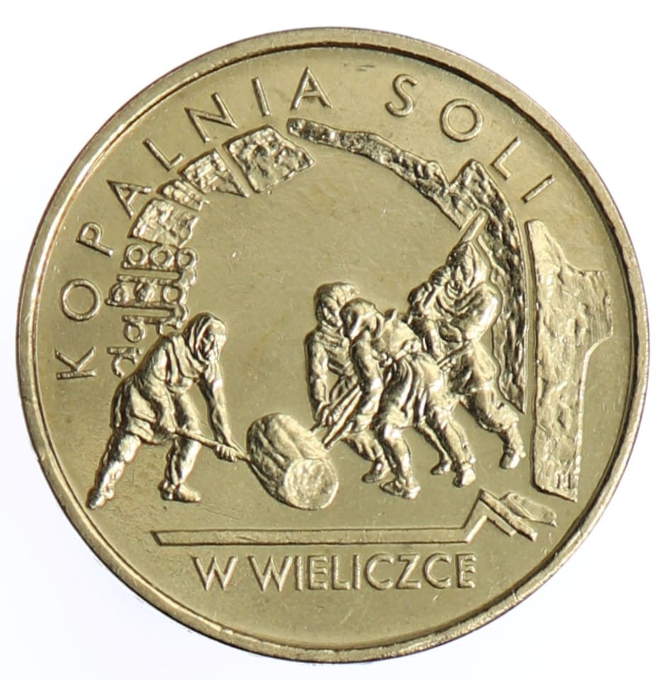 Moneta 2 zł Kopalnia soli w Wieliczce - 2001 rok