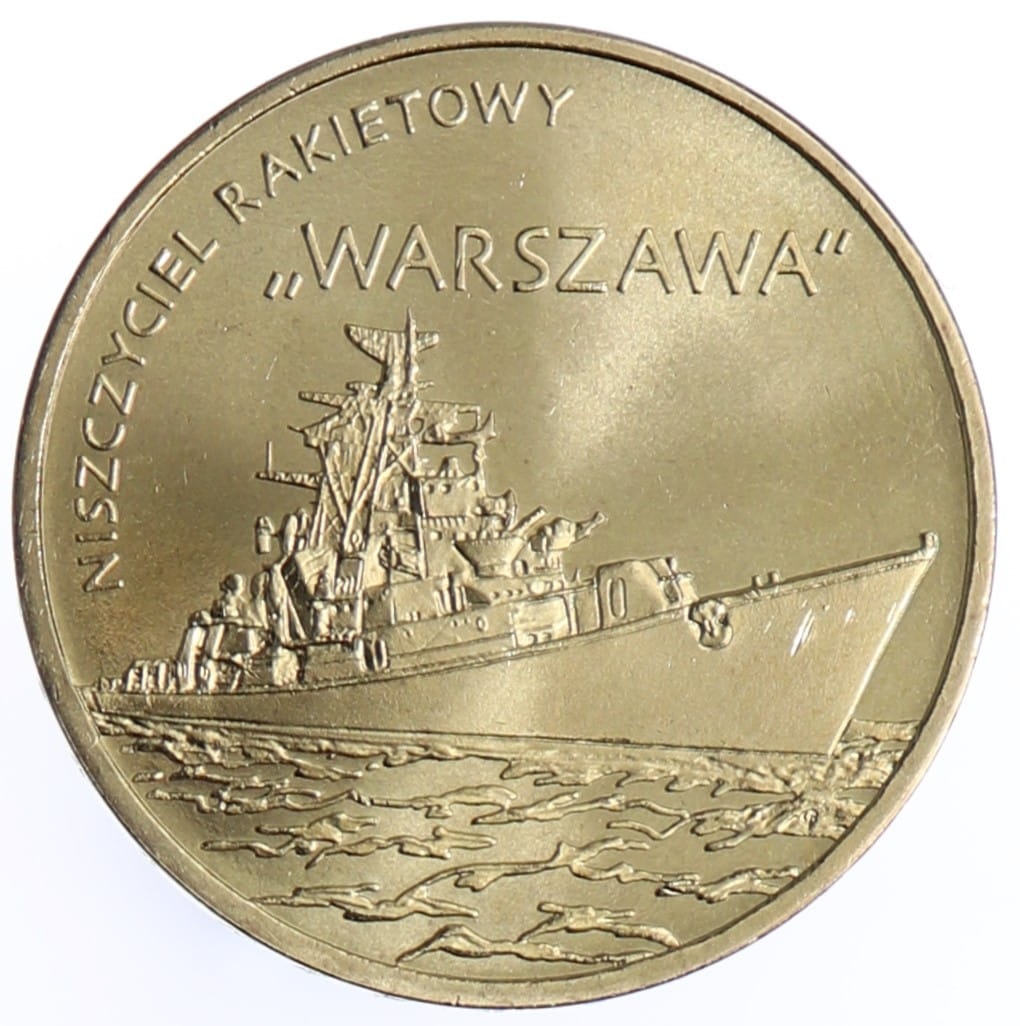 Moneta 2 zł Niszczyciel rakietowy „Warszawa” - 2013 rok