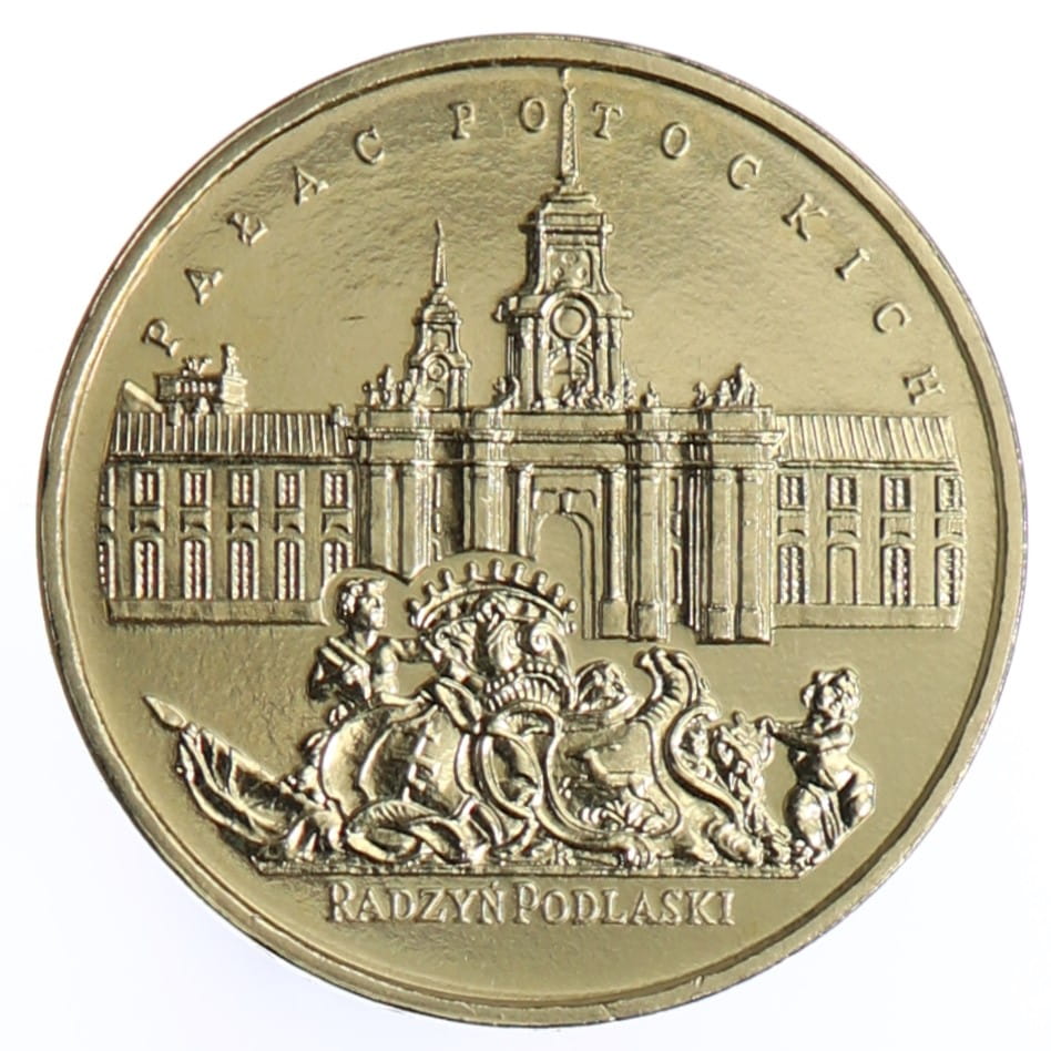 Moneta 2 zł Pałac Potockich w Radzyniu Podlaskim - 1999 rok