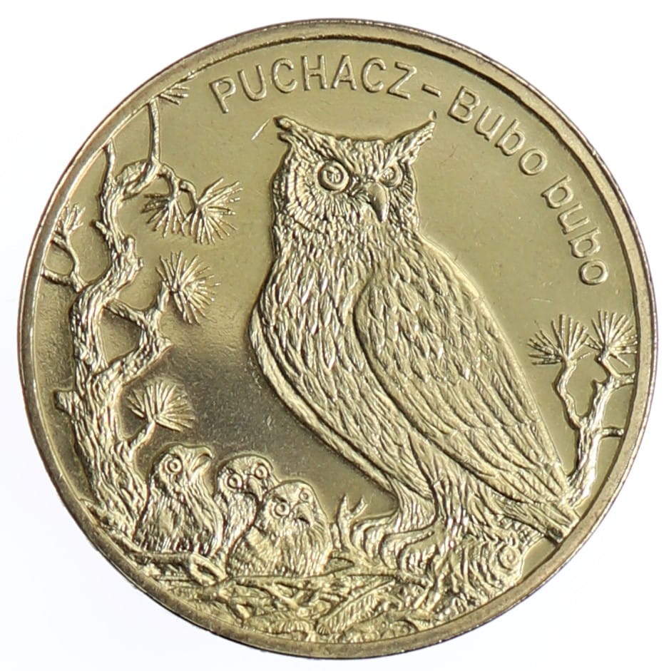 Moneta 2 zł Puchacz - 2005 rok