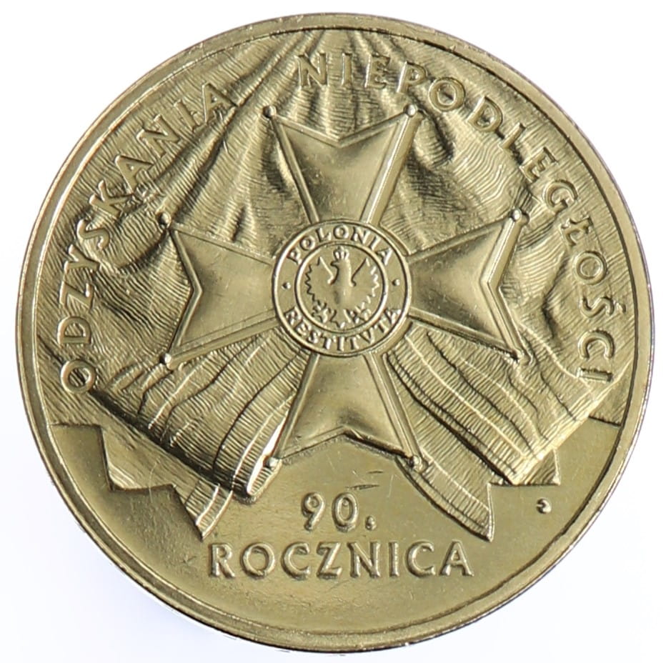 Moneta 2 zł Rocznica odzyskania niepodległości - 2008 rok