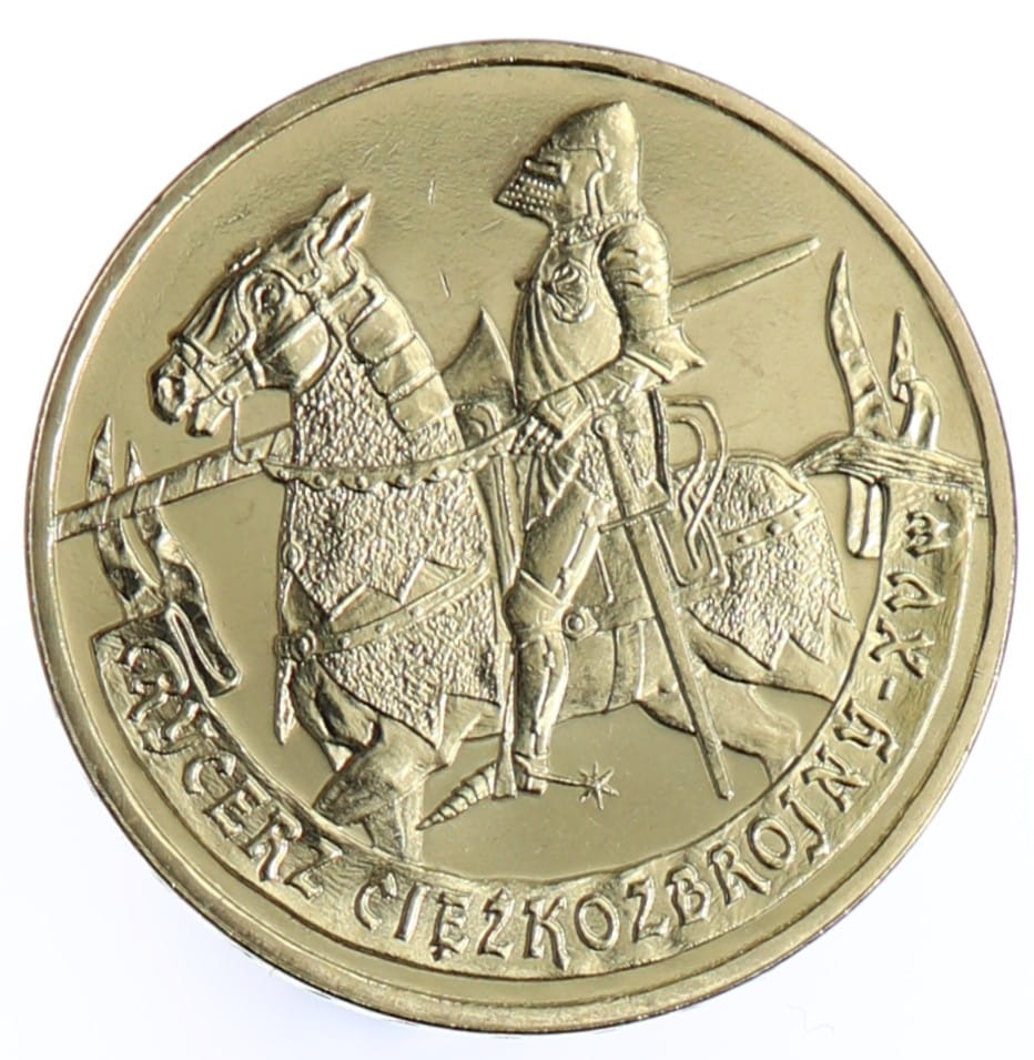 Moneta 2 zł Rycerz ciężkozbrojny - 2007 rok