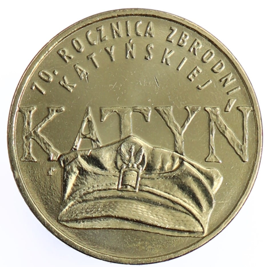 Moneta 2 zł Zbrodnia Katyńska - 2010 rok