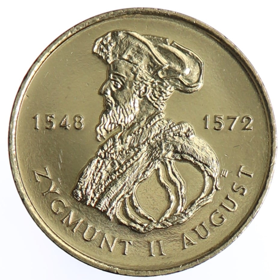 Moneta 2 zł Zygmunt II August - 1996 rok