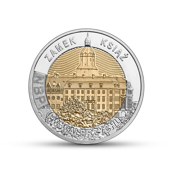 Moneta 5 zł Zamek Książ w Wałbrzychu