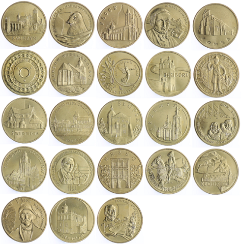 Komplet monet 2 zł - 2007 rok