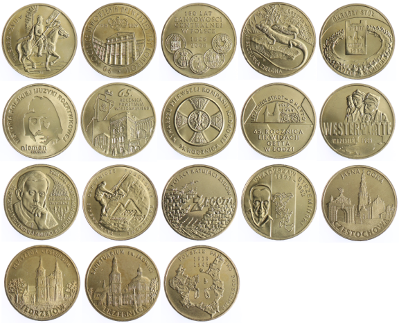 Komplet monet 2 zł - 2009 rok