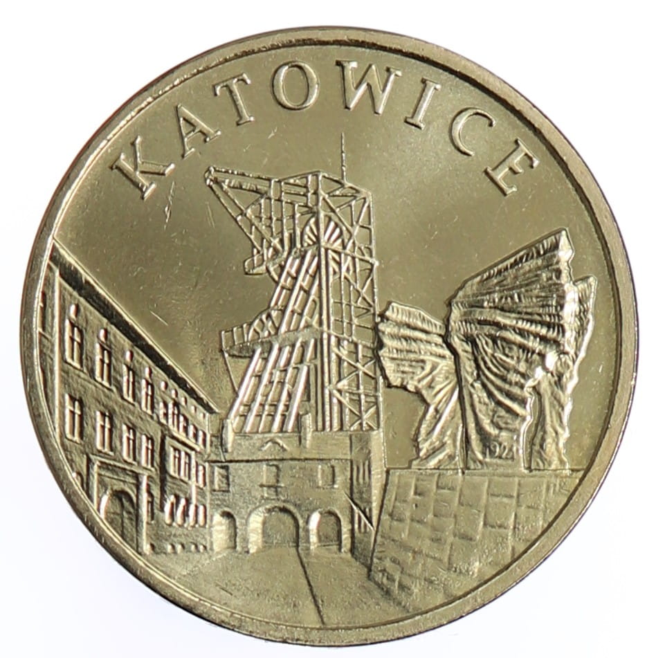 Moneta 2 zł Katowice - 2010 rok