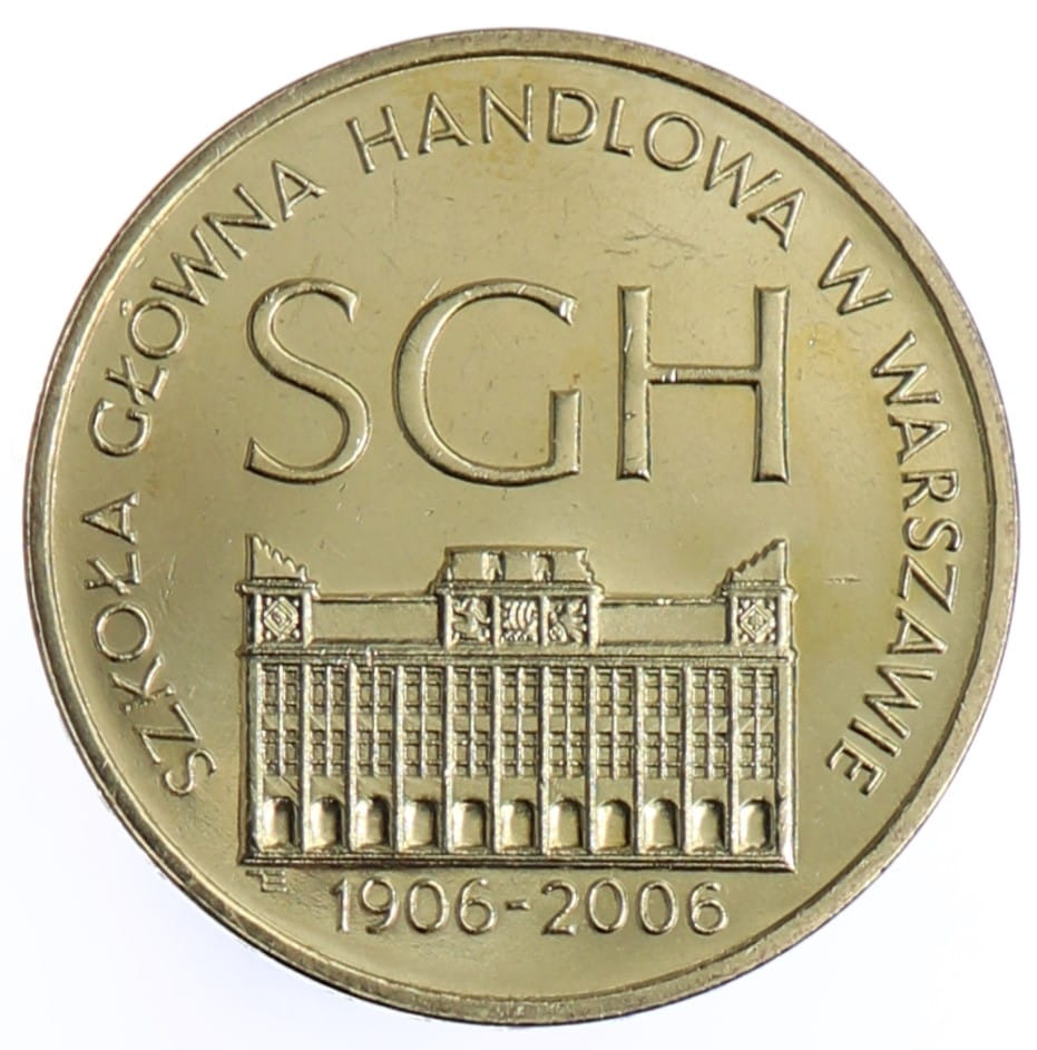 Moneta 2 zł SGH w Warszawie - 2006 rok