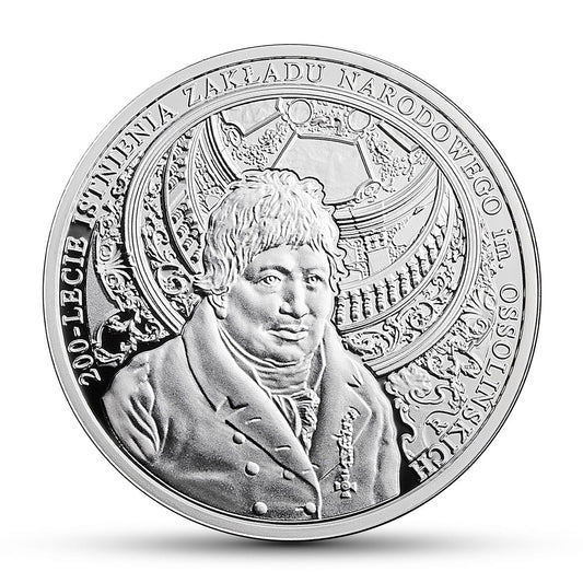 Moneta 10 zł Zakład im. Ossolińskich