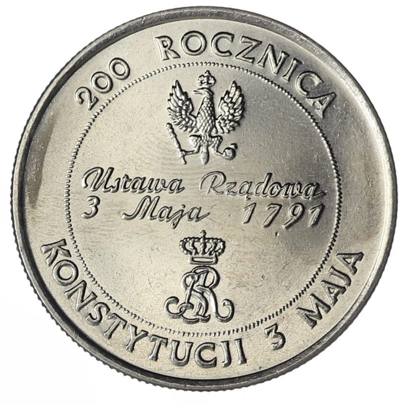 10 000 złotych - Konstytucja 3 Maja - 1991 rok