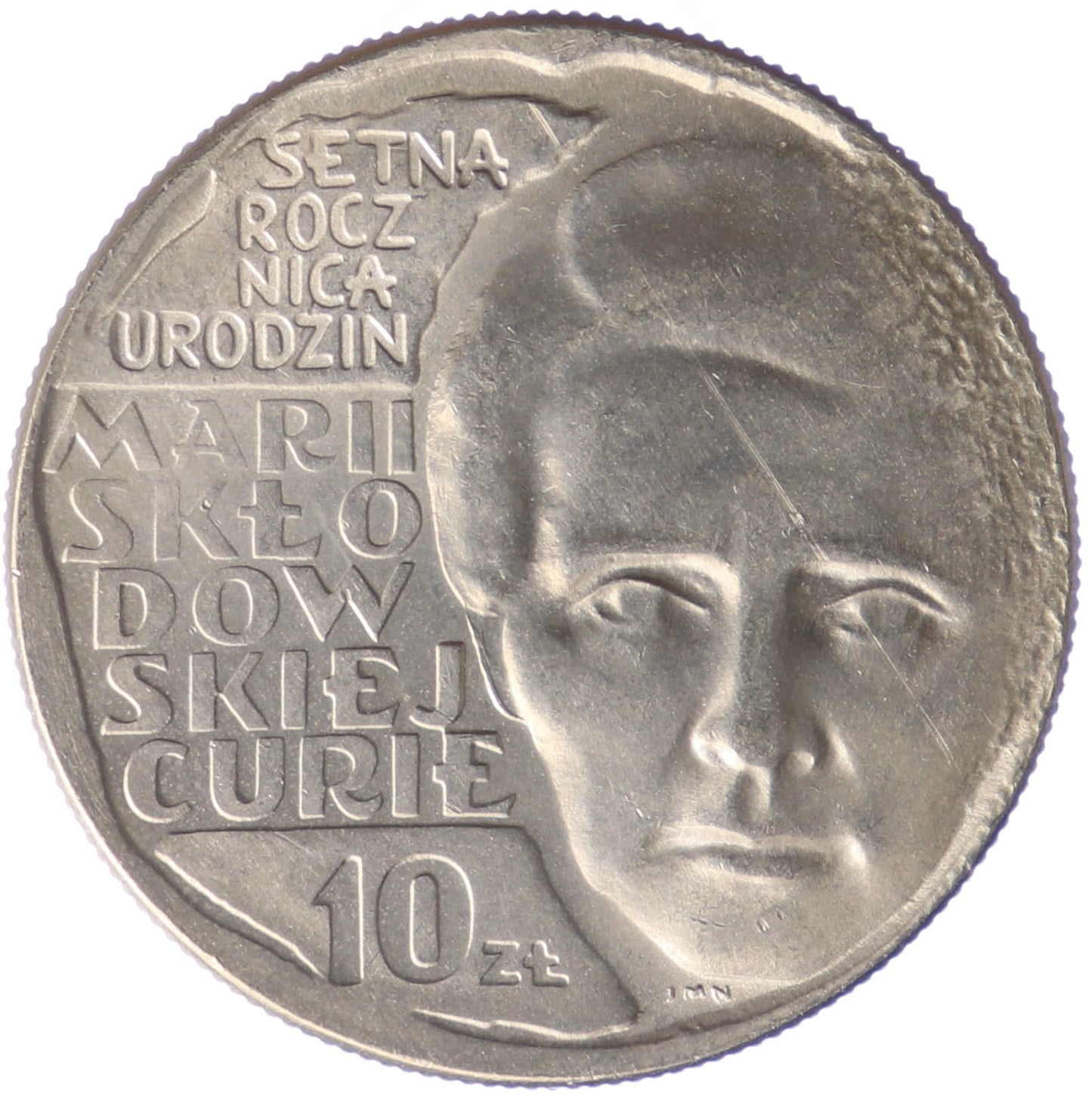 10 złotych - Maria Skłodowska - 1967 rok