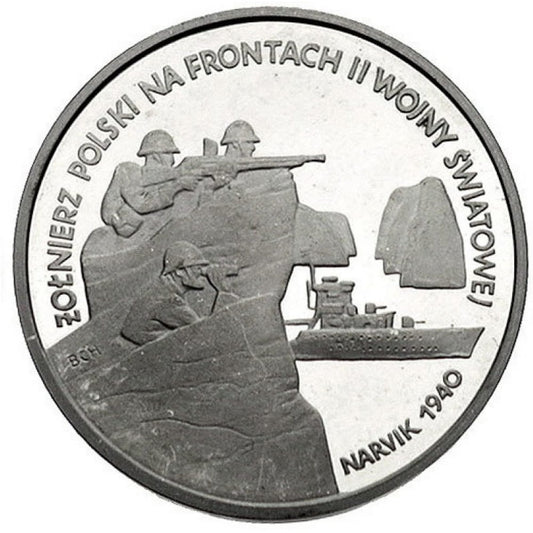 100 000 złotych - Żołnierz na Frontach - Narvik - 1991 rok