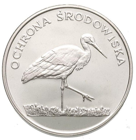 100 złotych - Ochrona Środowiska - Bocian - 1982 rok