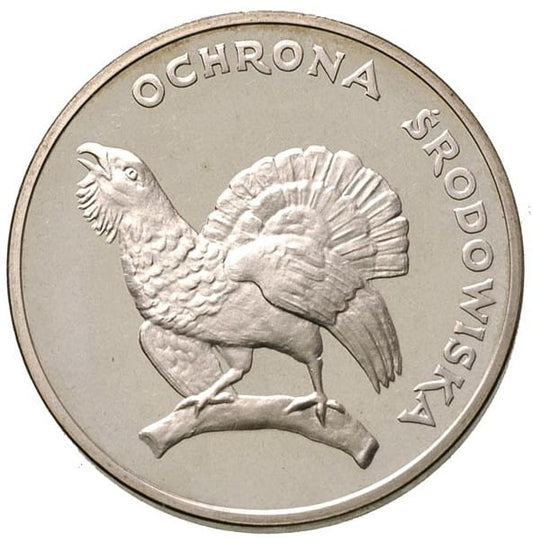 100 złotych - Ochrona Środowiska - Głuszec - 1980 rok