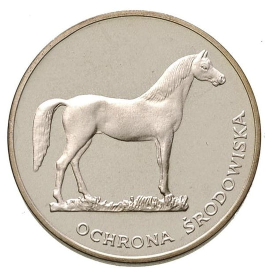 100 złotych - Ochrona Środowiska - Koń - 1981 rok