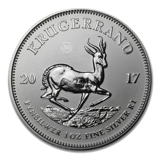 Krugerrand - 2017 - Rocznicowy - 1 Uncja Srebra
