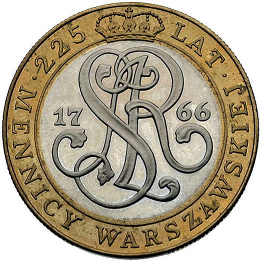 20 000 złotych - 225 Lat Mennicy Warszawskiej - 1991 rok