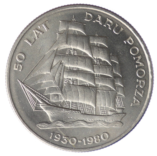 20 złotych - 50 Lat Daru Pomorza - 1980 rok