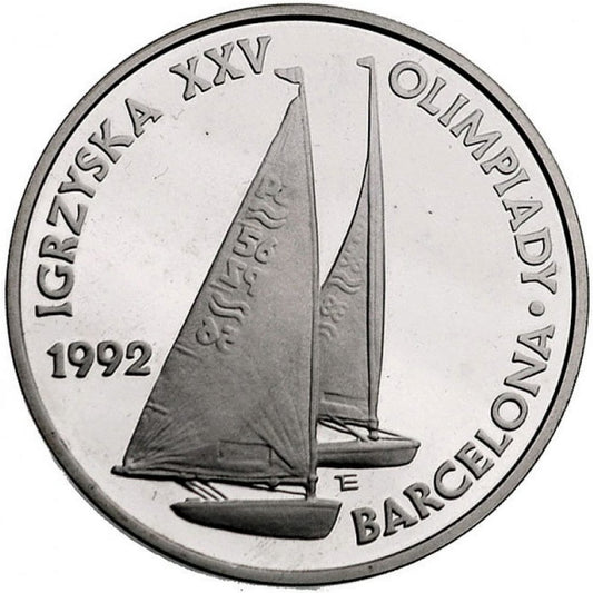 200 000 złotych - Igrzyska XXV Olimpiady Barcelona -Żagiel - 1991 rok