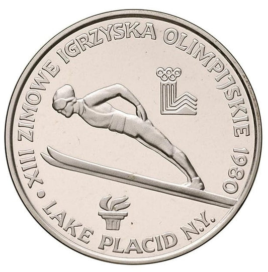 200 złotych - XIII Zimowe Igrzyska Olimpijskie - Lake Placid 1980 - Znicz - 1980 rok