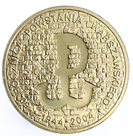 Moneta 2 zł Powstanie Warszawskie - 2004 rok