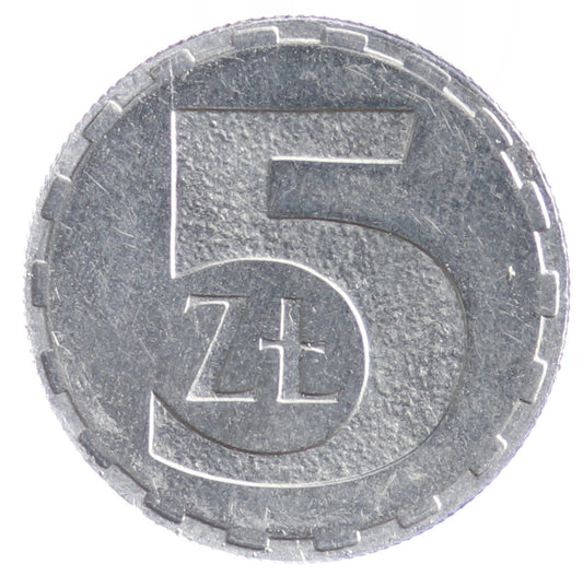 5 złotych - 1989-90 rok