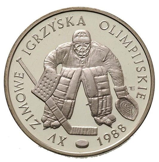 500 złotych - XV Zimowe Igrzyska Olimpijskie Calgary 1988 - 1987 rok