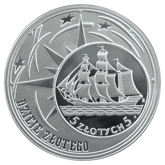 Moneta 10 zł Dzieje Złotego - Żaglowiec