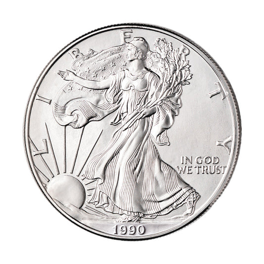 Amerykański Orzeł - 1990 - 1 uncja srebra