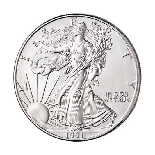 Amerykański Orzeł - 1991 - 1 uncja srebra