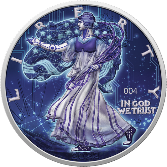 Amerykański Orzeł - Sztuczna Inteligencja - 2022 - 1 uncja srebra