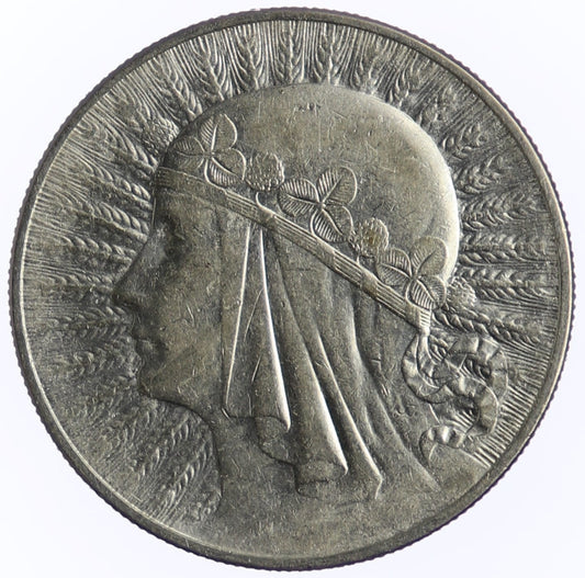 10 zł - Głowa Kobiety - 1933  (nr  1079)