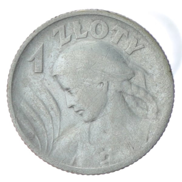 1 zł - Żniwiarka - 1924 - róg i pochodnia