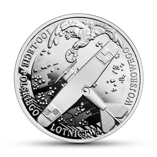 Moneta 10 zł 100-lecie polskiego lotnictwa wojskowego