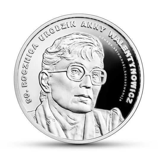 Moneta 10 zł 90. rocznica urodzin Anny Walentynowicz