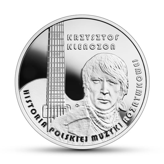 Moneta 10 zł Krzysztof Klenczon - okrągła