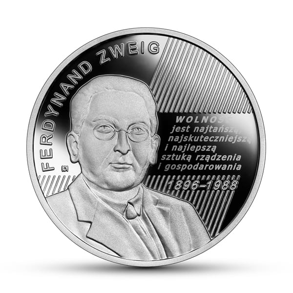 Moneta 10 zł Ferdynand Zweig