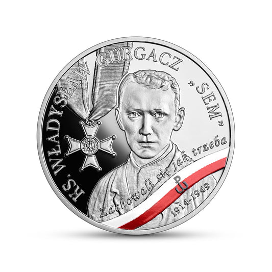 Moneta 10 zł Żołnierze niezłomni ks. Władysław Gurgacz „Sem”