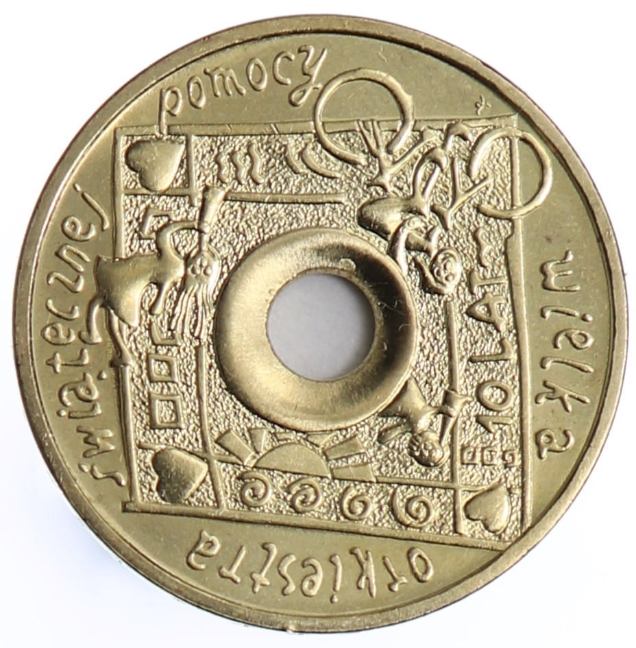 Moneta 2 zł 10 lat WOŚP - 2003 rok