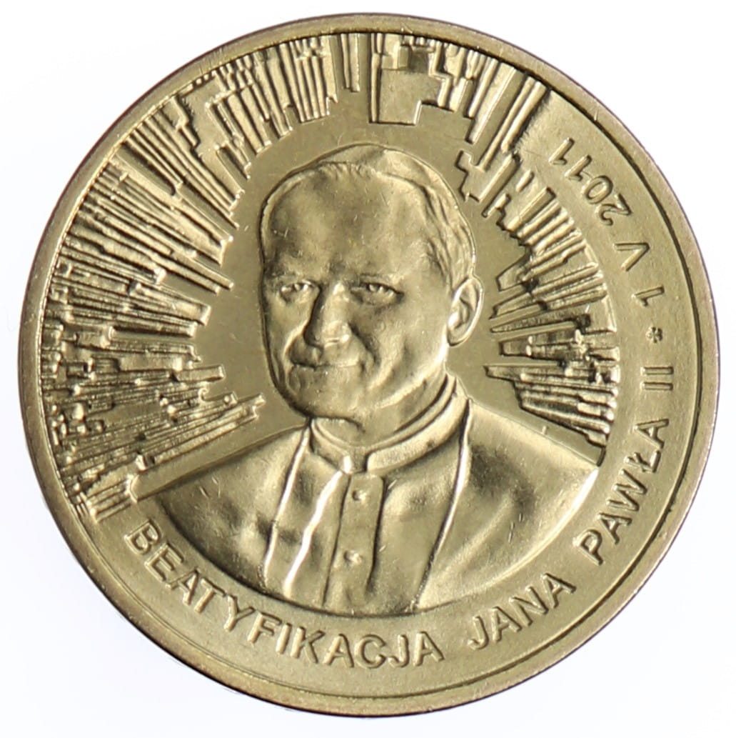 Moneta 2 zł Beatyfikacja Jana Pawła II - 2011 rok
